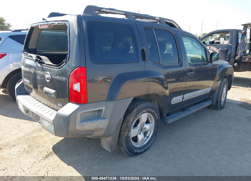 2005 NISSAN XTERRA SE VIN: 5N1AN08U25C623151