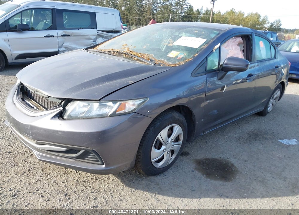 2015 HONDA CIVIC LX VIN: 19XFB2F55FE705427