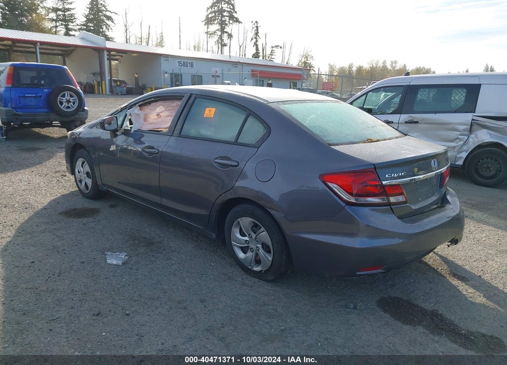 2015 HONDA CIVIC LX VIN: 19XFB2F55FE705427