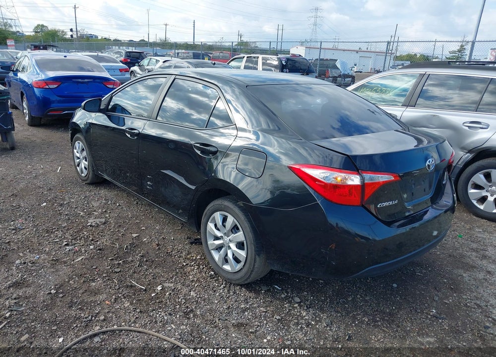 2015 TOYOTA COROLLA LE VIN: 2T1BURHE1FC475480