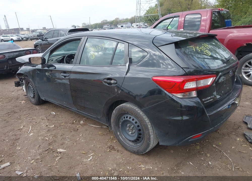 2019 SUBARU IMPREZA 2.0I VIN: 4S3GTAA62K3734039