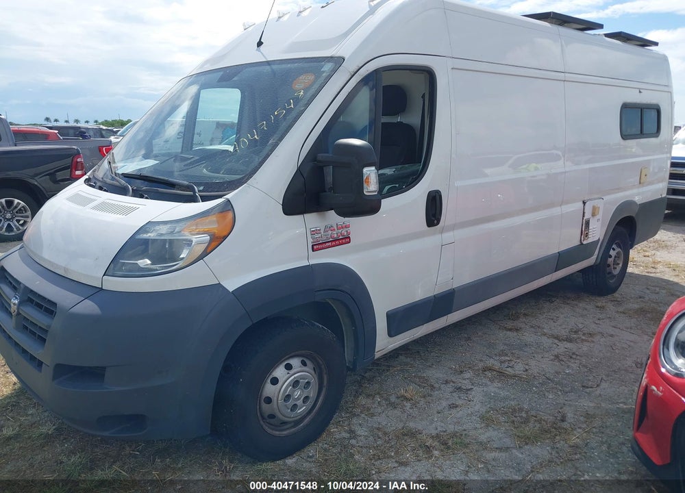 2016 RAM PROMASTER 3500 HIGH ROOF VIN: 3C6URVJG7GE110195