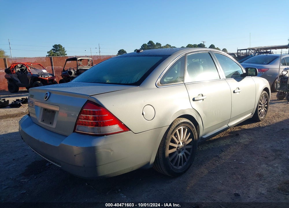 2007 MERCURY MONTEGO PREMIER VIN: 1MEHM42127G610244