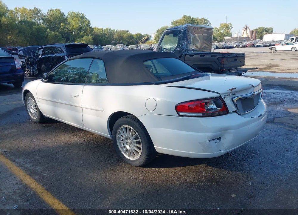 2004 CHRYSLER SEBRING LXI VIN: 1C3EL55R84N156236