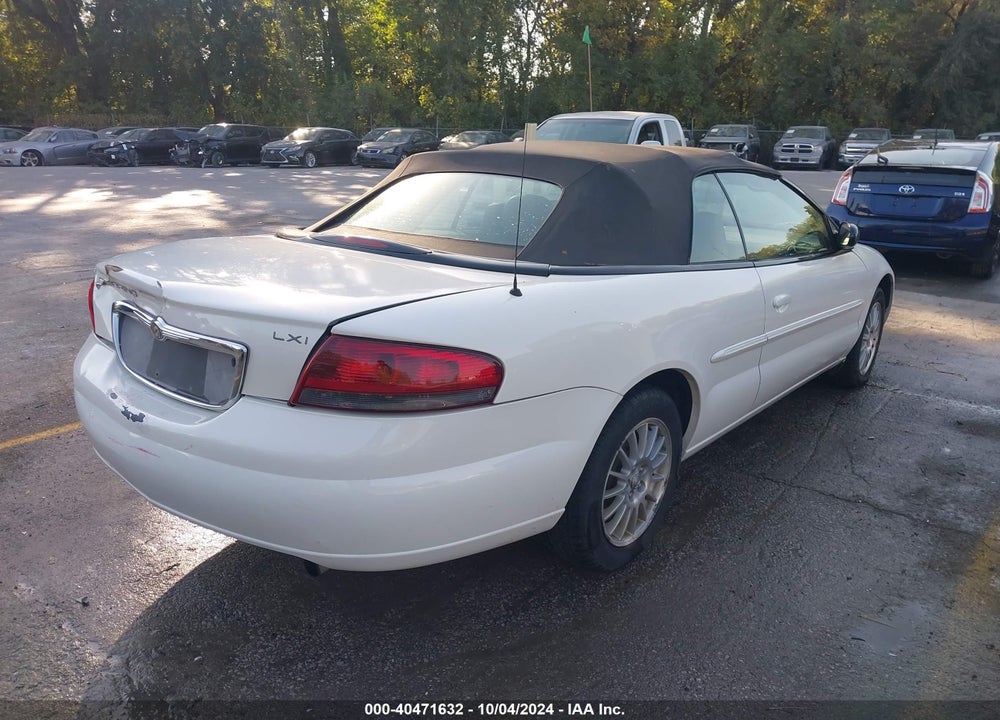 2004 CHRYSLER SEBRING LXI VIN: 1C3EL55R84N156236