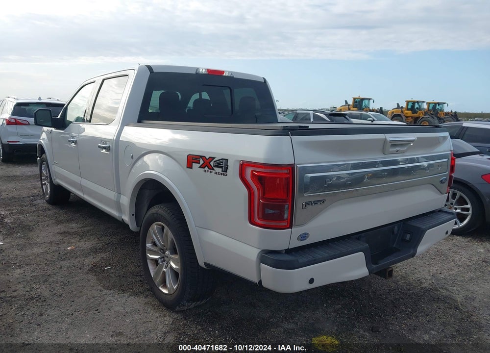 2017 FORD F-150 PLATINUM VIN: 1FTEW1EG2HFA20677