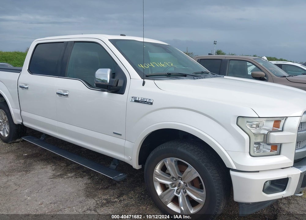 2017 FORD F-150 PLATINUM VIN: 1FTEW1EG2HFA20677
