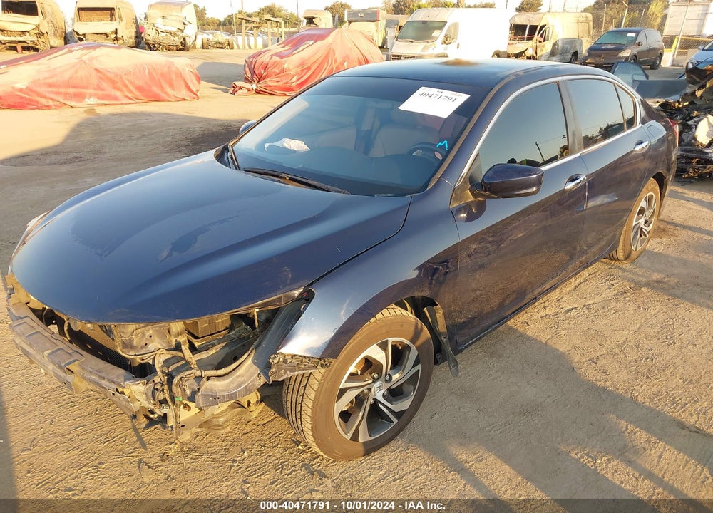 2017 HONDA ACCORD LX VIN: 1HGCR2F32HA265624