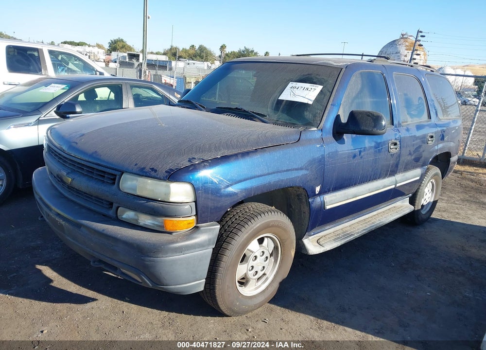 2002 CHEVROLET TAHOE LS VIN: 1GNEK13T82R319499