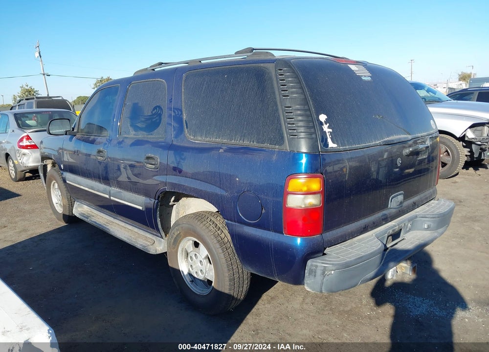 2002 CHEVROLET TAHOE LS VIN: 1GNEK13T82R319499