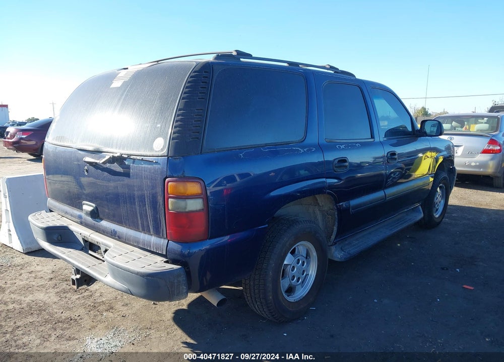2002 CHEVROLET TAHOE LS VIN: 1GNEK13T82R319499
