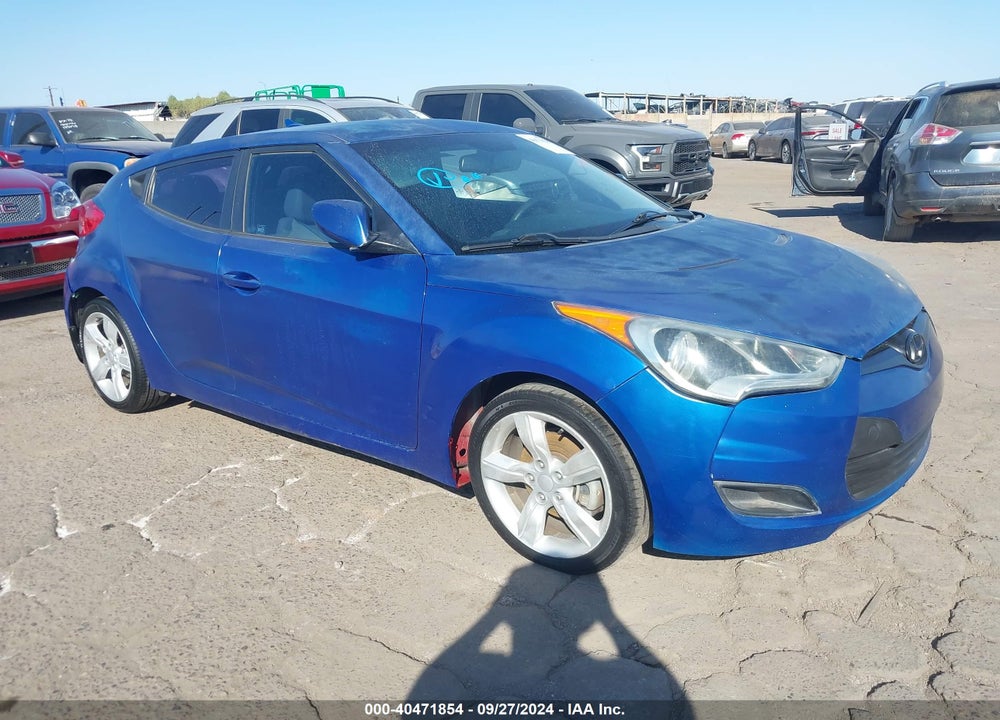 2013 HYUNDAI VELOSTER BASE W/GRAY VIN: KMHTC6AD2DU174963