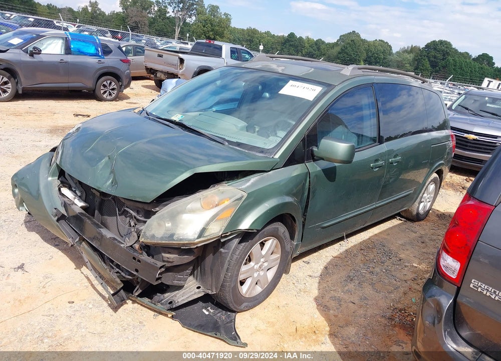 2004 NISSAN QUEST VIN: 5N1BV28U44N363273