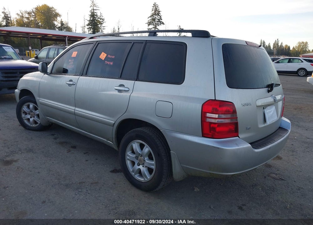 2003 TOYOTA HIGHLANDER V6 VIN: JTEGF21AX30101854