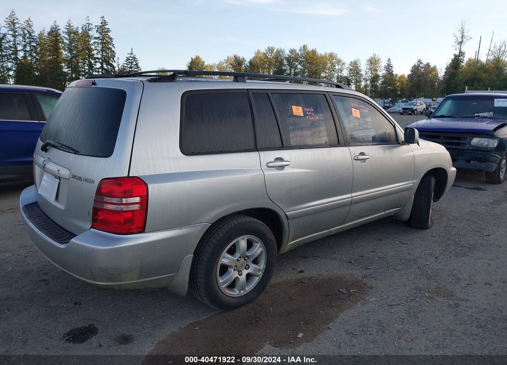 2003 TOYOTA HIGHLANDER V6 VIN: JTEGF21AX30101854
