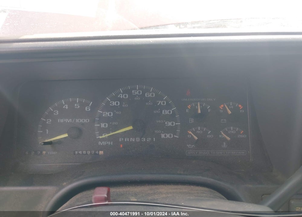 1998 CHEVROLET K1500 FLEETSIDE VIN: 2GCEK19RXW1150167