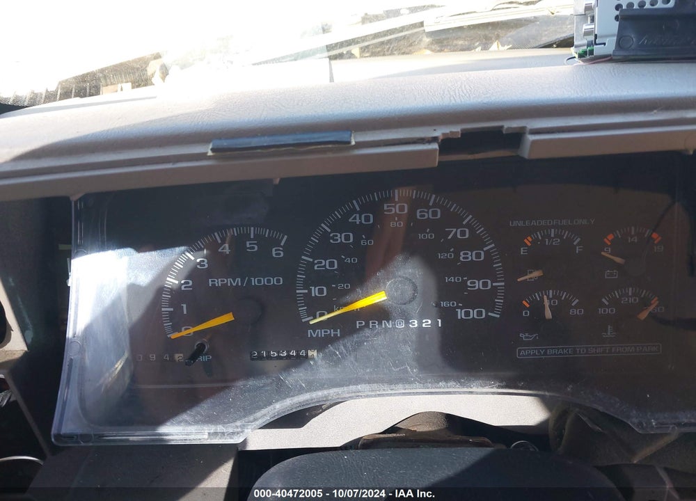 1999 CHEVROLET TAHOE VIN: 3GNEK18R4XG222580