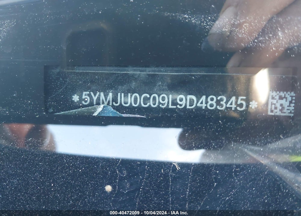 2020 BMW X5 M COMPETITION VIN: 5YMJU0C09L9D48345