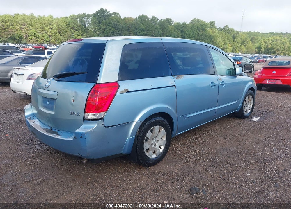 2004 NISSAN QUEST S VIN: 5N1BV28U84N347402