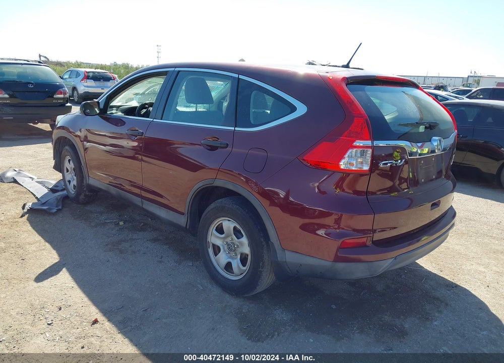 2015 HONDA CR-V LX VIN: 2HKRM3H31FH553182