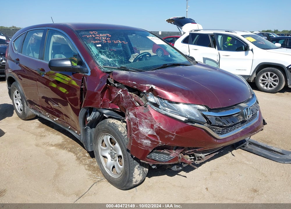 2015 HONDA CR-V LX VIN: 2HKRM3H31FH553182