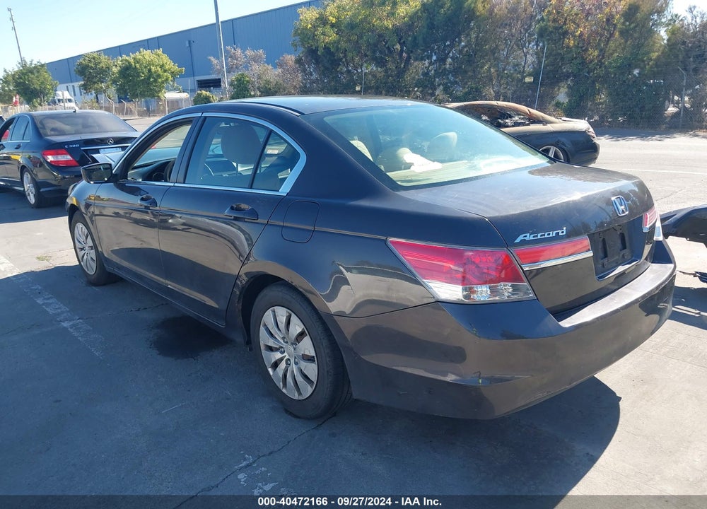 2011 HONDA ACCORD 2.4 LX VIN: 1HGCP2F36BA038692