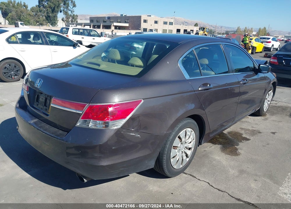 2011 HONDA ACCORD 2.4 LX VIN: 1HGCP2F36BA038692