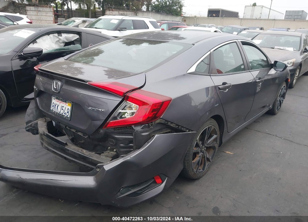 2019 HONDA CIVIC SPORT VIN: 2HGFC2F86KH540625