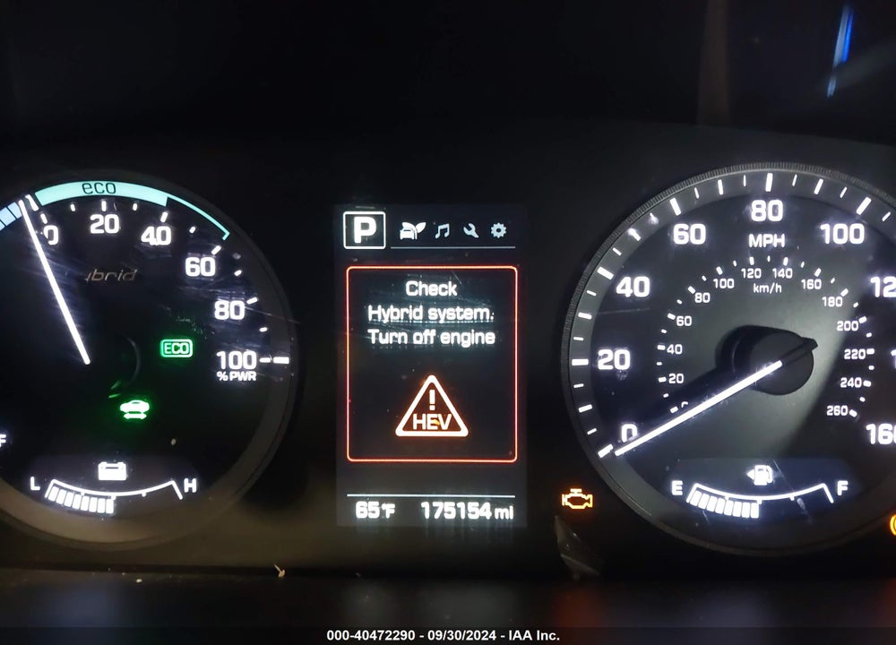 2017 HYUNDAI SONATA HYBRID SE VIN: KMHE24L10HA043458