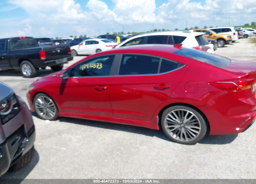 2018 HYUNDAI ELANTRA SPORT VIN: KMHD04LB0JU502311
