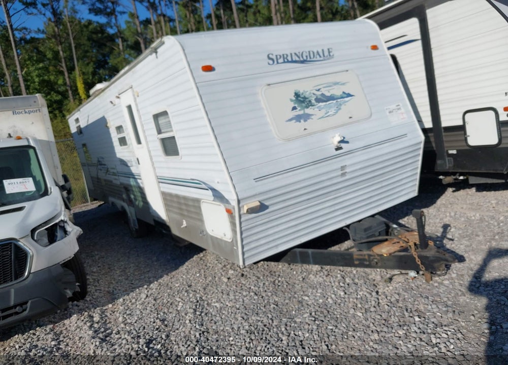 2003 SPRINGDALE TRAVEL TRAILER VIN: 4YDT2982433107425
