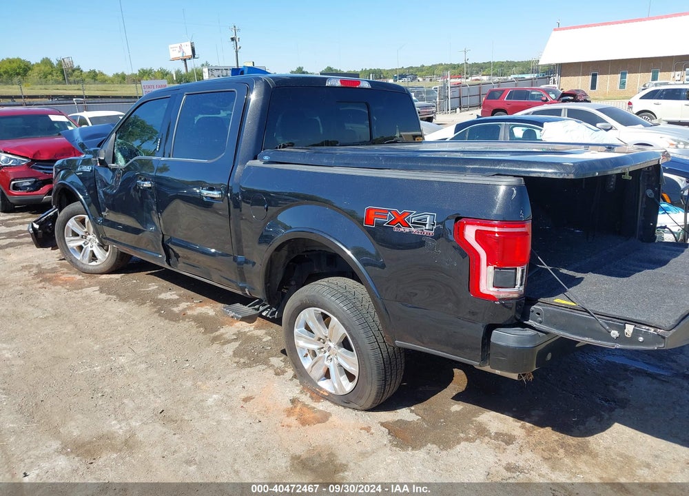 2015 FORD F-150 PLATINUM VIN: 1FTEW1EG2FFB69801