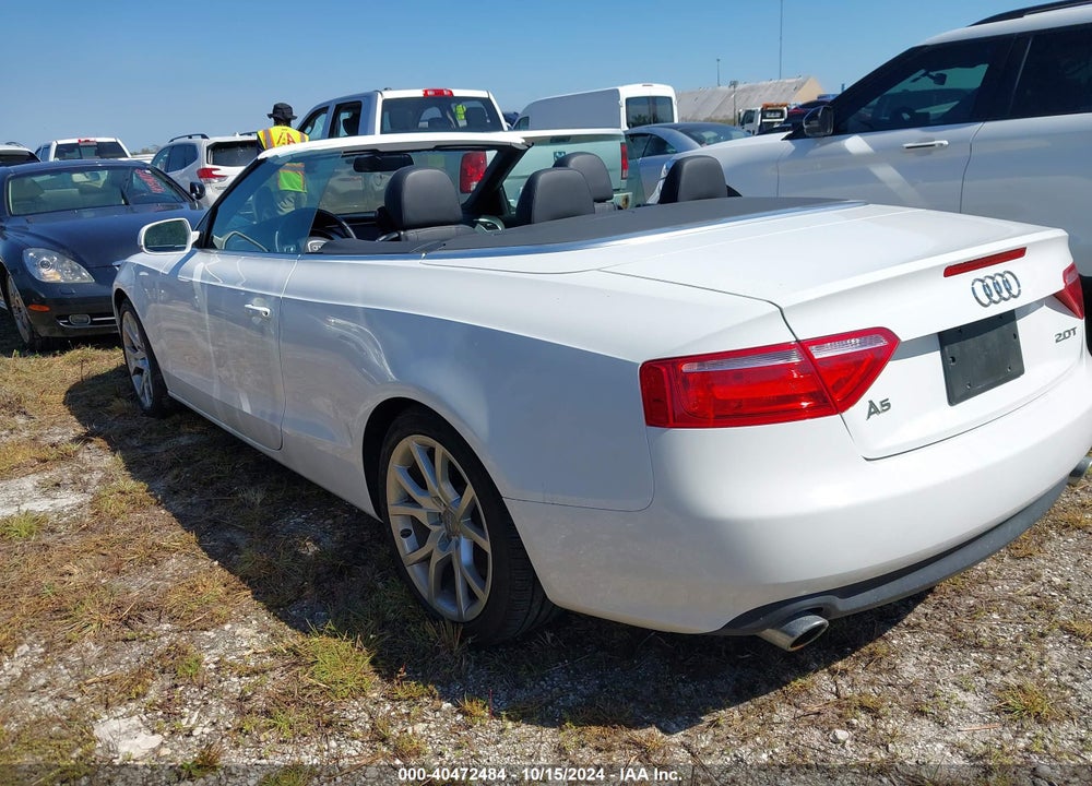 2011 AUDI A5 2.0T PREMIUM VIN: WAUAFAFH3BN014483