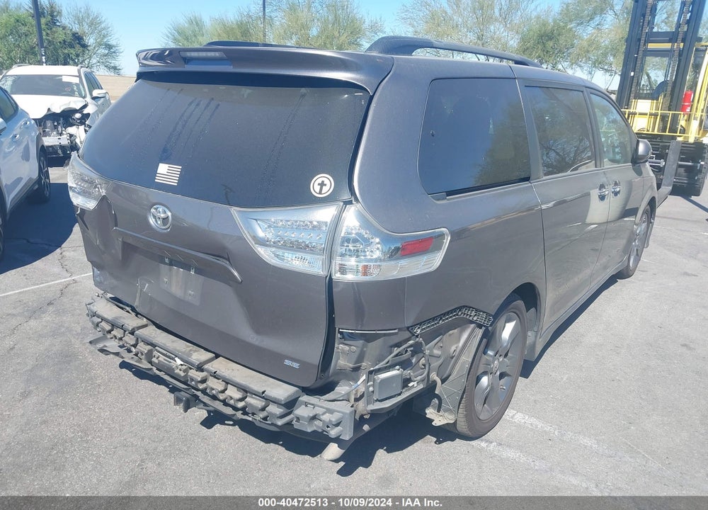2015 TOYOTA SIENNA SE 8 PASSENGER VIN: 5TDXK3DC4FS642757