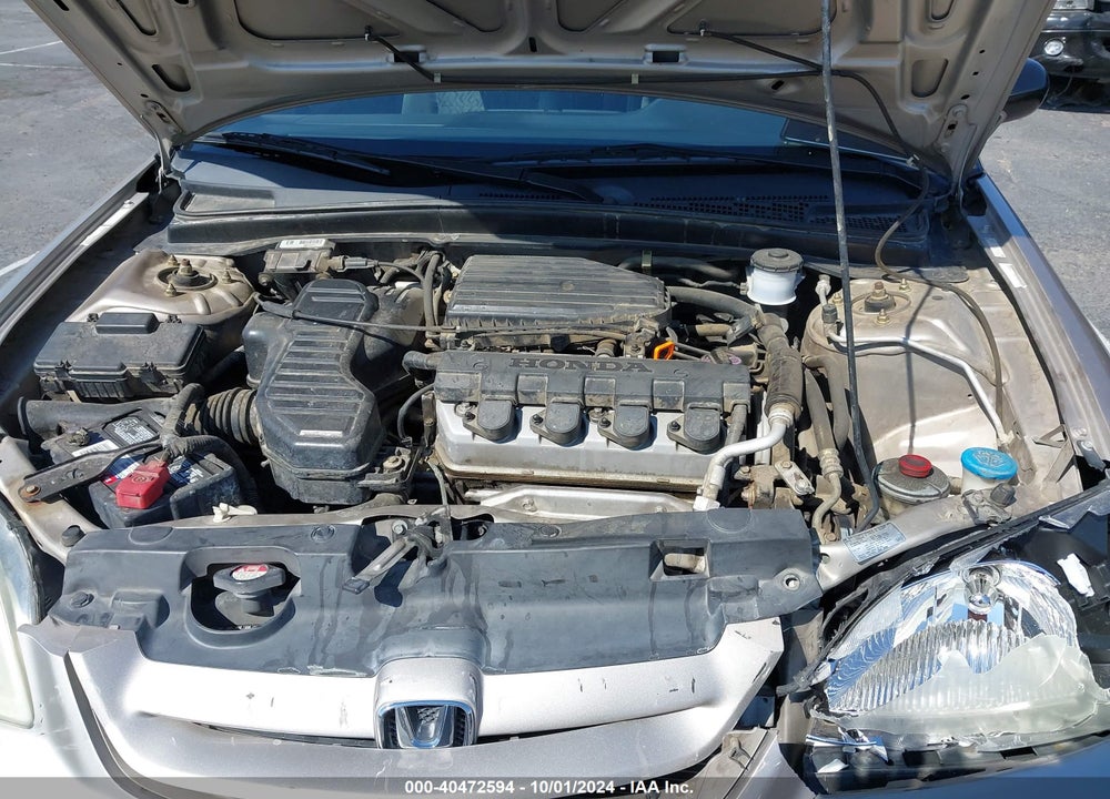2002 HONDA CIVIC LX VIN: 1HGEM22522L047550