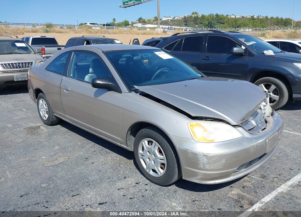 2002 HONDA CIVIC LX VIN: 1HGEM22522L047550