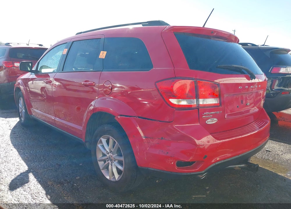 2013 DODGE JOURNEY SXT VIN: 3C4PDDBG0DT586809