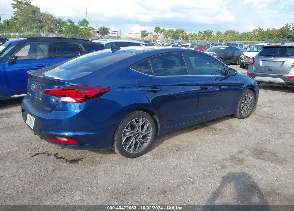 2020 HYUNDAI ELANTRA LIMITED VIN: 5NPD84LF6LH564843