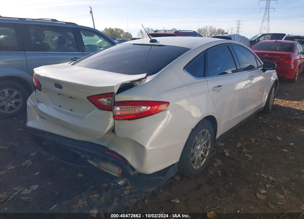 2013 FORD FUSION S VIN: 3FA6P0G71DR291287