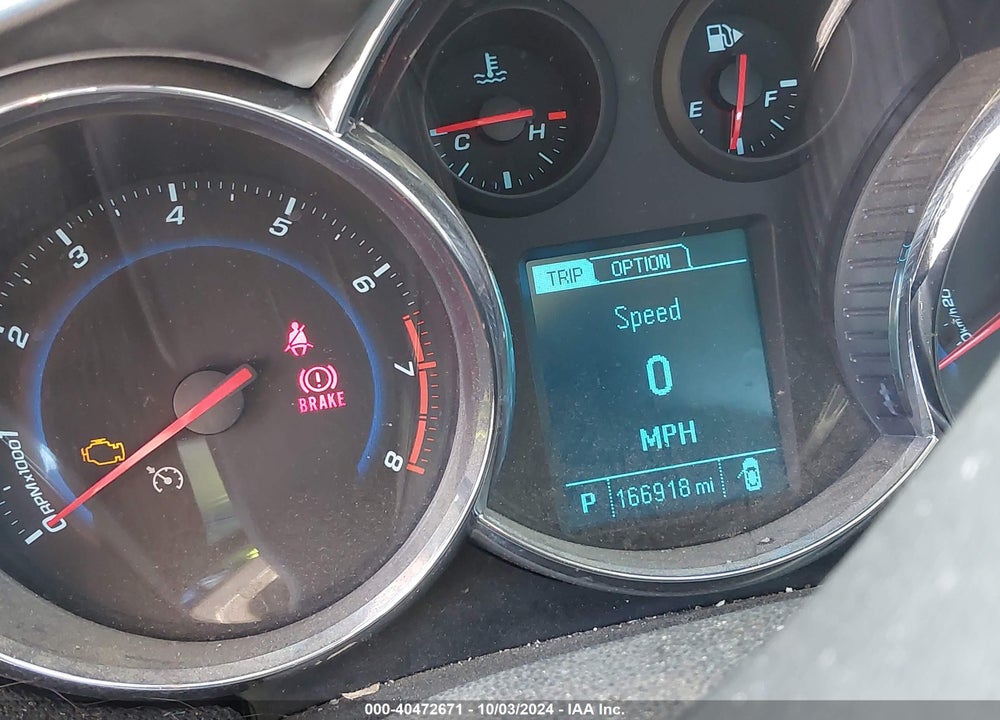 2013 CHEVROLET CRUZE 2LT AUTO VIN: 1G1PE5SB8D7281448