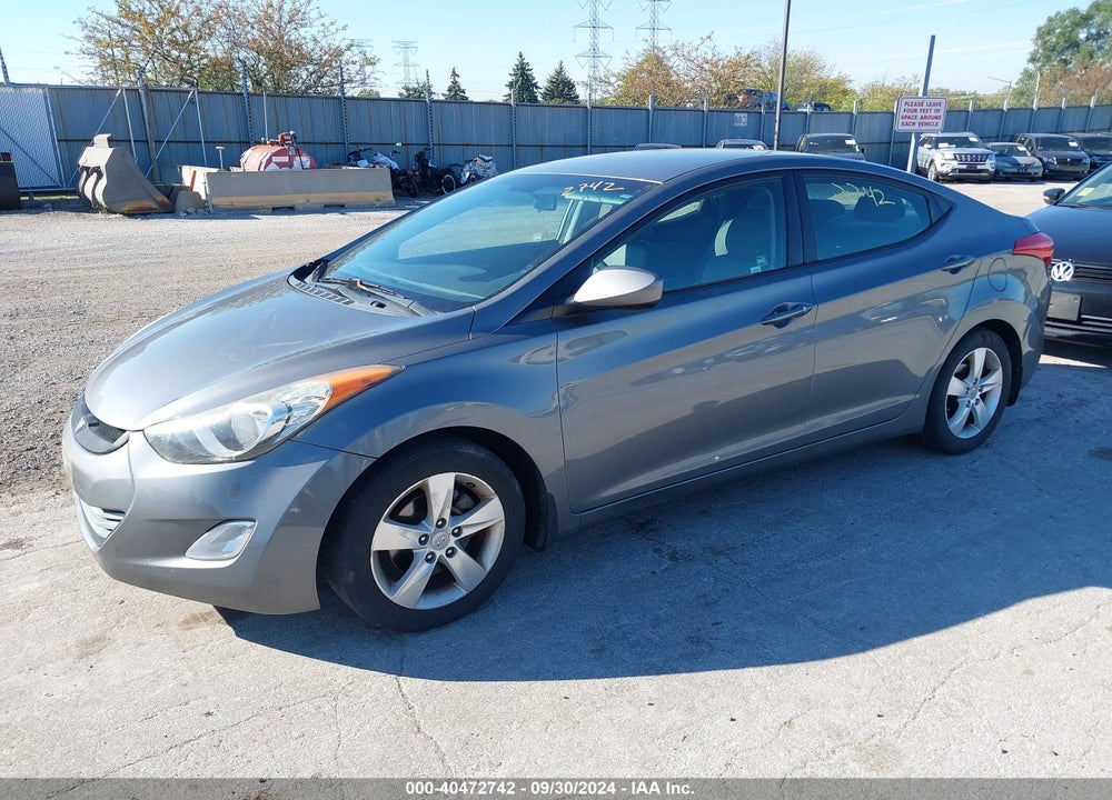 2012 HYUNDAI ELANTRA GLS VIN: 5NPDH4AE8CH146584