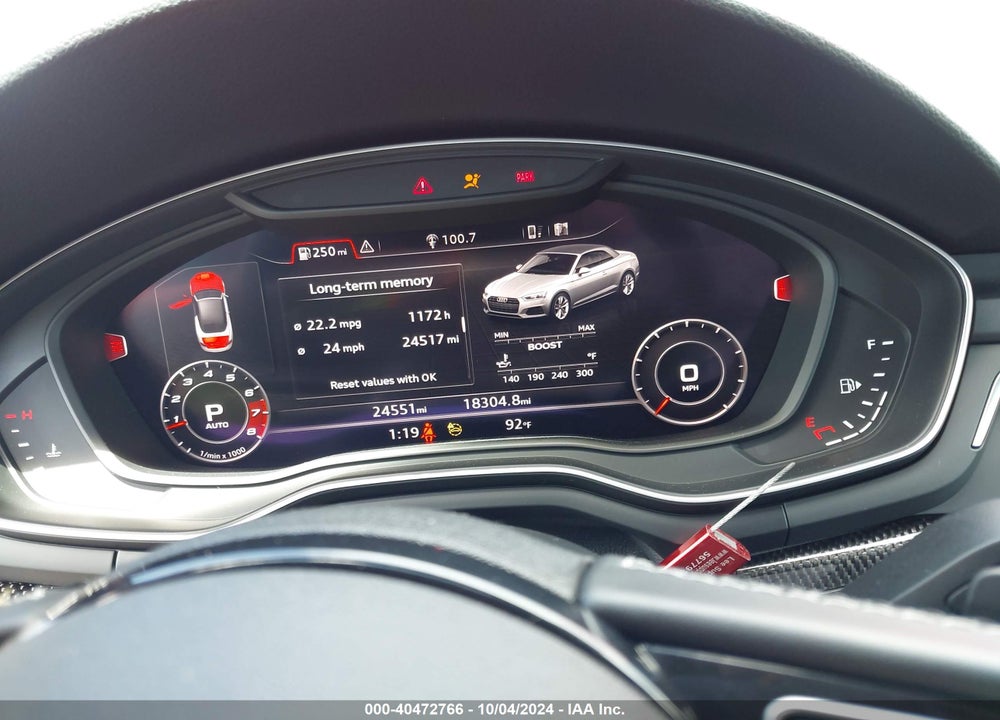 2018 AUDI S5 3.0T PREMIUM PLUS VIN: WAU24GF59JN021827