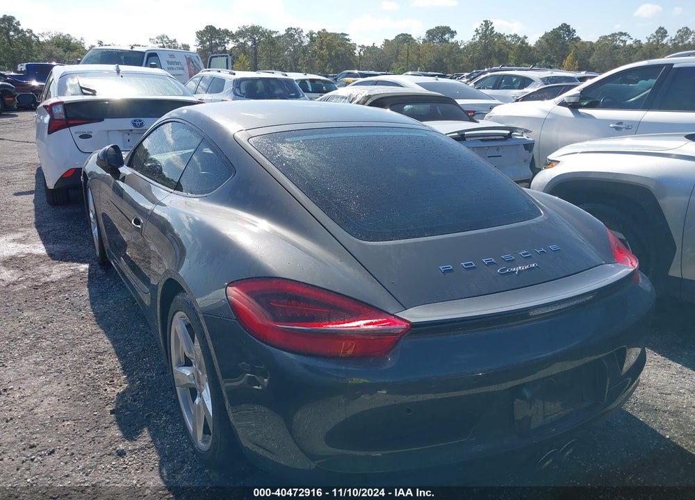 2014 PORSCHE CAYMAN VIN: WP0AA2A84EK173338