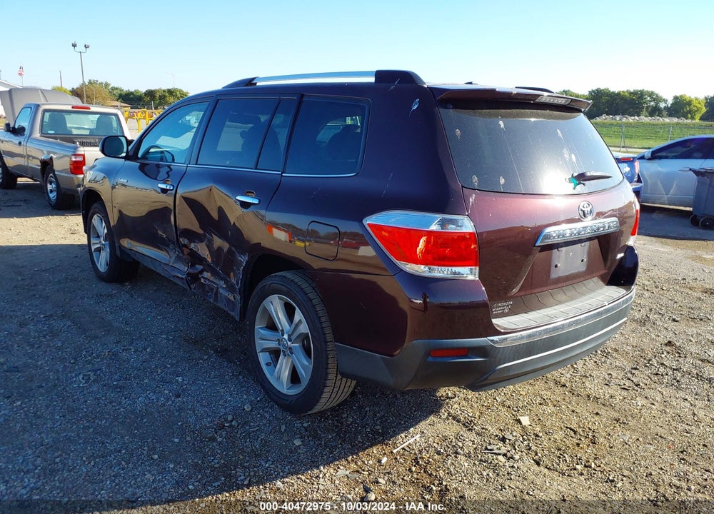 2013 TOYOTA HIGHLANDER LIMITED V6 VIN: 5TDDK3EH7DS256165