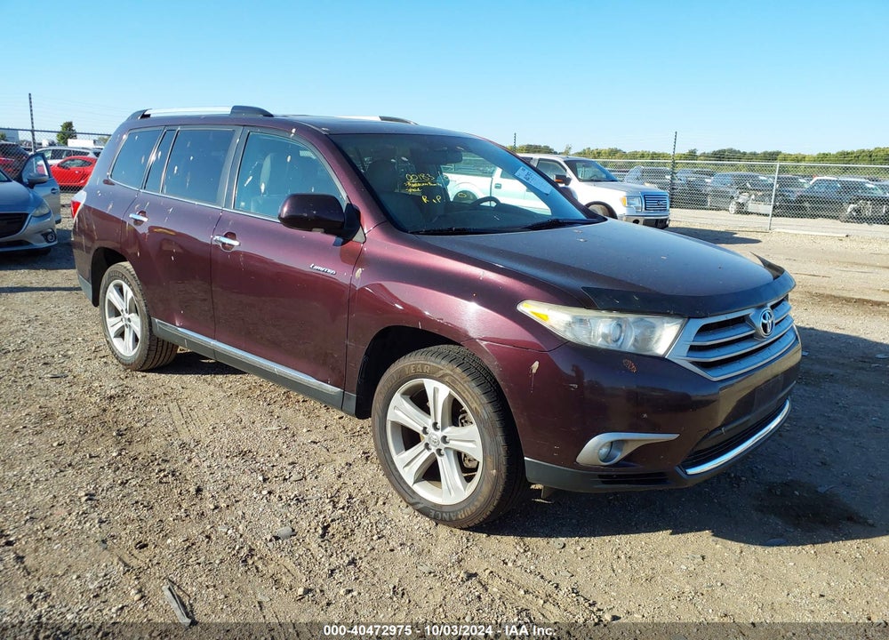 2013 TOYOTA HIGHLANDER LIMITED V6 VIN: 5TDDK3EH7DS256165