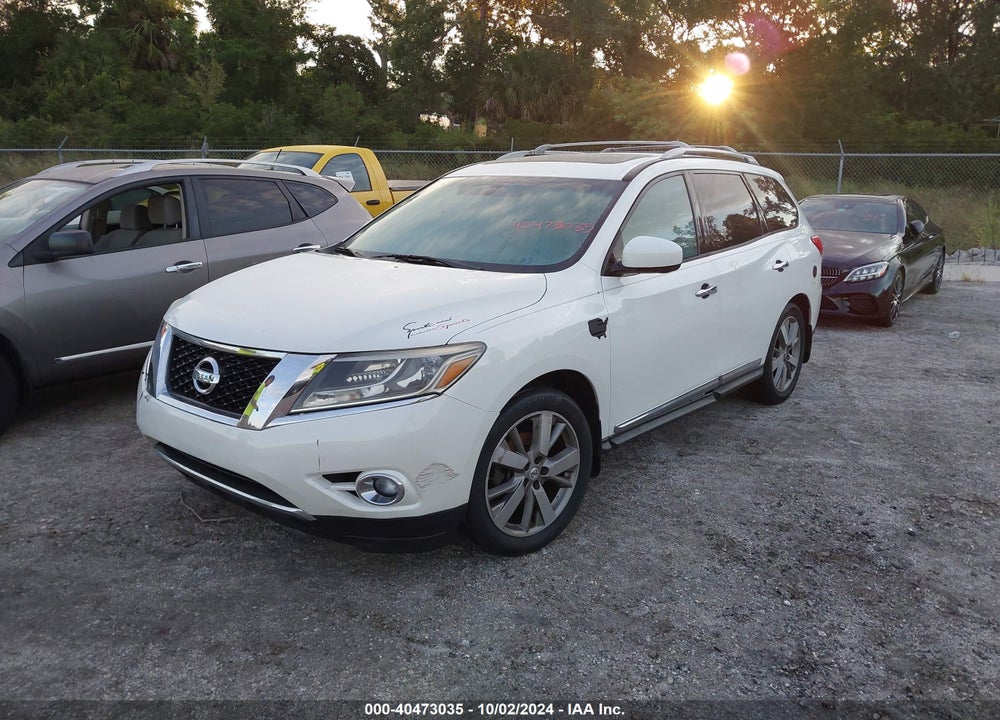 2015 NISSAN PATHFINDER PLATINUM VIN: 5N1AR2MN2FC680580