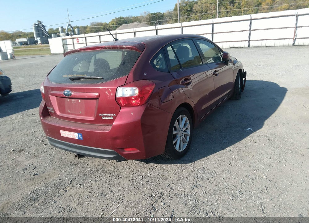 2014 SUBARU IMPREZA VIN: JF1GPAC67E8277176