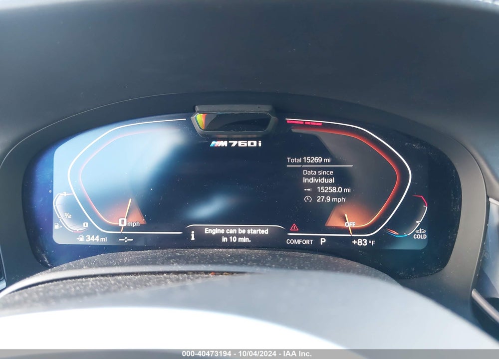 2022 BMW M760I XDRIVE VIN: WBA7U6C08NCH36868