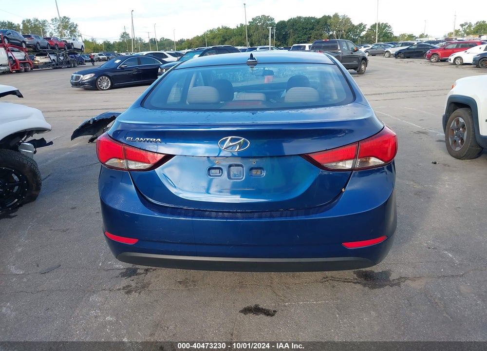 2016 HYUNDAI ELANTRA SE VIN: 5NPDH4AE2GH668925