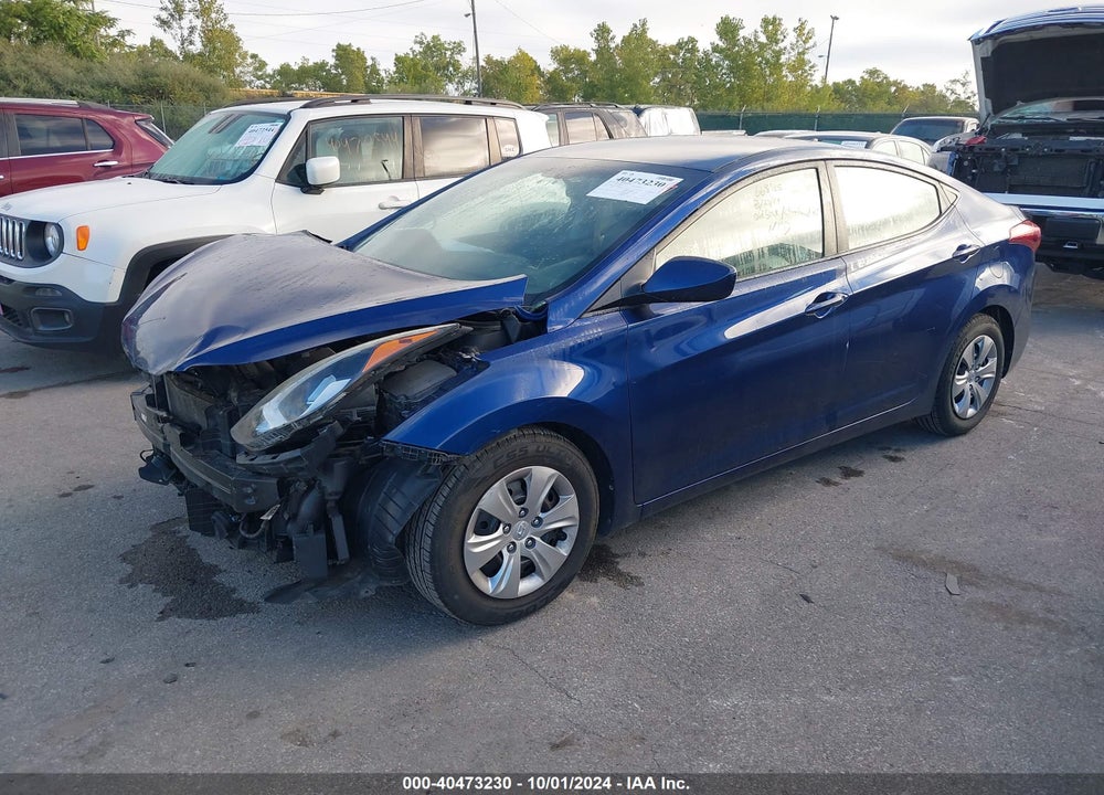 2016 HYUNDAI ELANTRA SE VIN: 5NPDH4AE2GH668925